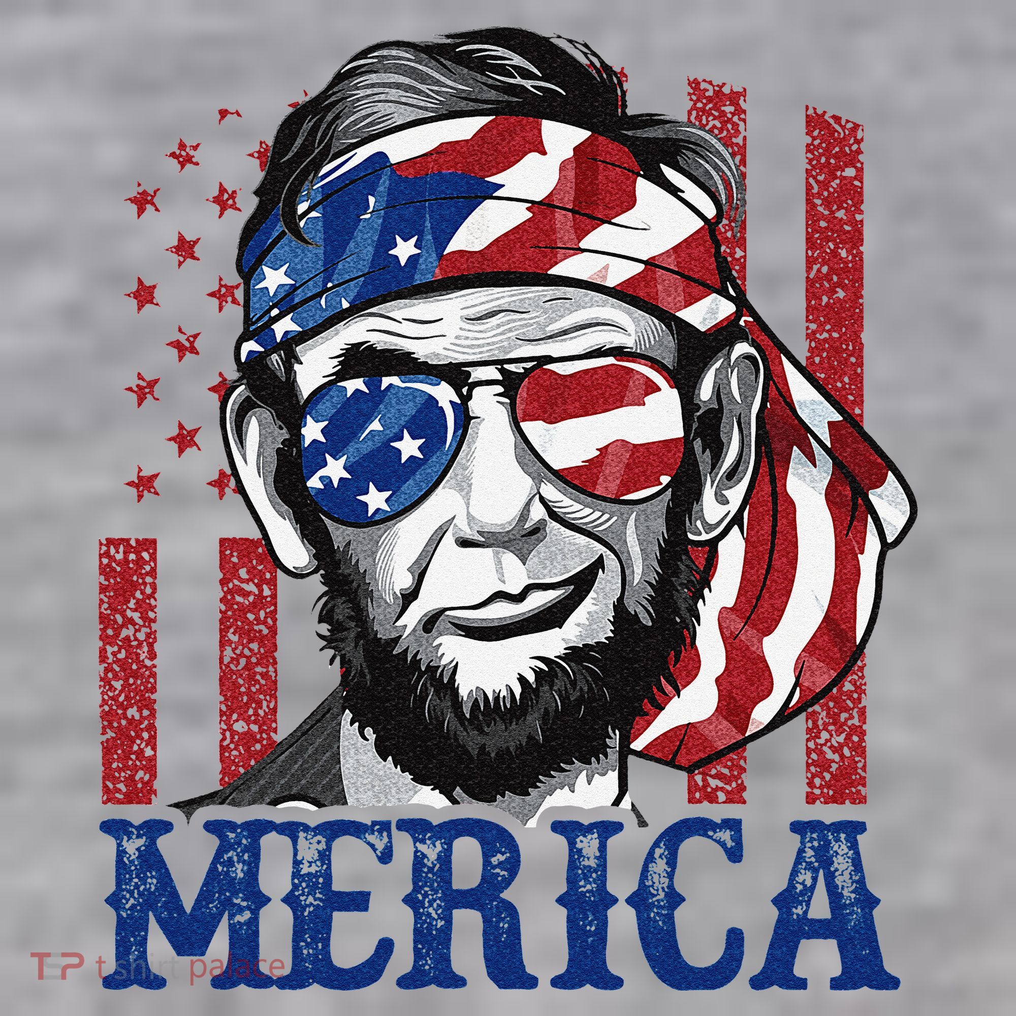 Merica Abraham Lincoln 4th Of July American Flag Infant Fleece One Piece