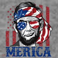 Merica Abraham Lincoln 4th Of July American Flag Toddler Hoodie thumb 2