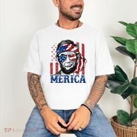 Merica Abraham Lincoln 4th Of July American Flag Comfort Colors T-Shirt thumb 3