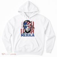 Merica Abraham Lincoln 4th Of July American Flag Hoodie thumb 0