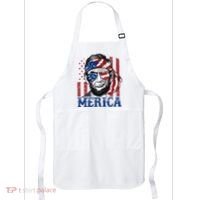 Merica Abraham Lincoln 4th Of July American Flag Apron thumb 0