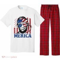 Merica Abraham Lincoln 4th Of July American Flag Pajama Set thumb 0