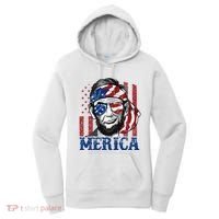 Merica Abraham Lincoln 4th Of July American Flag Women's Hoodie thumb 0
