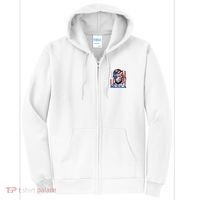 Merica Abraham Lincoln 4th Of July American Flag Full Zip Hoodie thumb 0