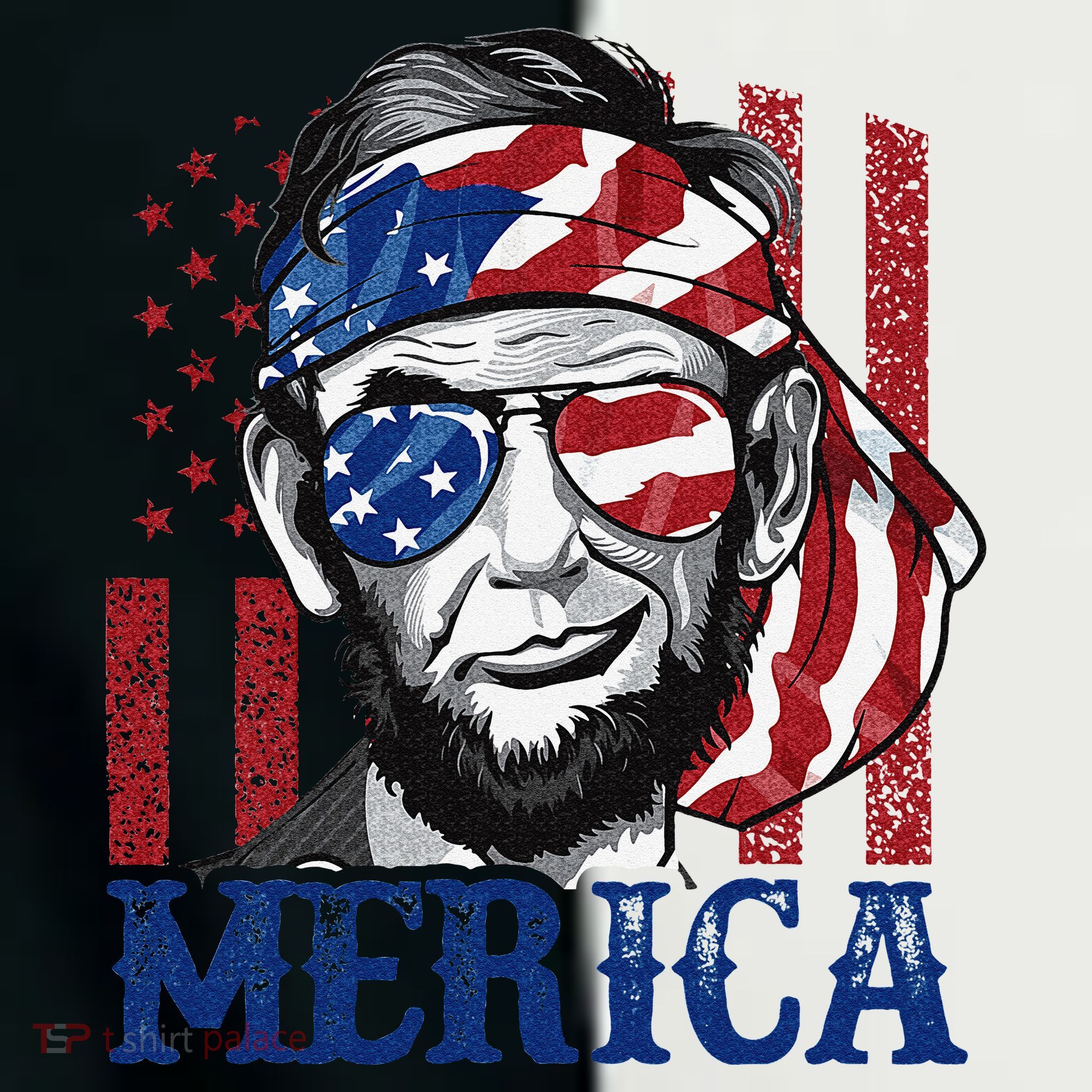 Merica Abraham Lincoln 4th Of July American Flag Infant Baby Jersey Bodysuit