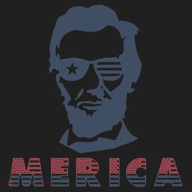 Merica Abe Lincoln Comfort Colors Boxy T-Shirt