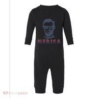 Merica Abe Lincoln Infant Fleece One Piece thumb 0