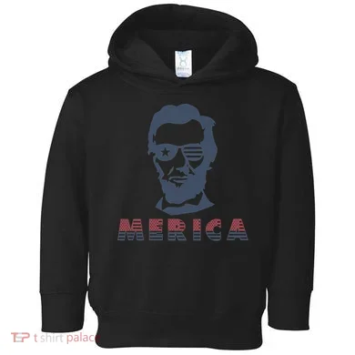 Merica Abe Lincoln Toddler Hoodie