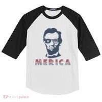 Merica Abe Lincoln Kids Colorblock Raglan Jersey thumb 0