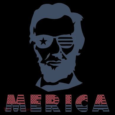 Merica Abe Lincoln Kids Colorblock Raglan Jersey