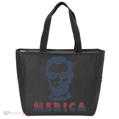 Merica Abe Lincoln Tote Bag
