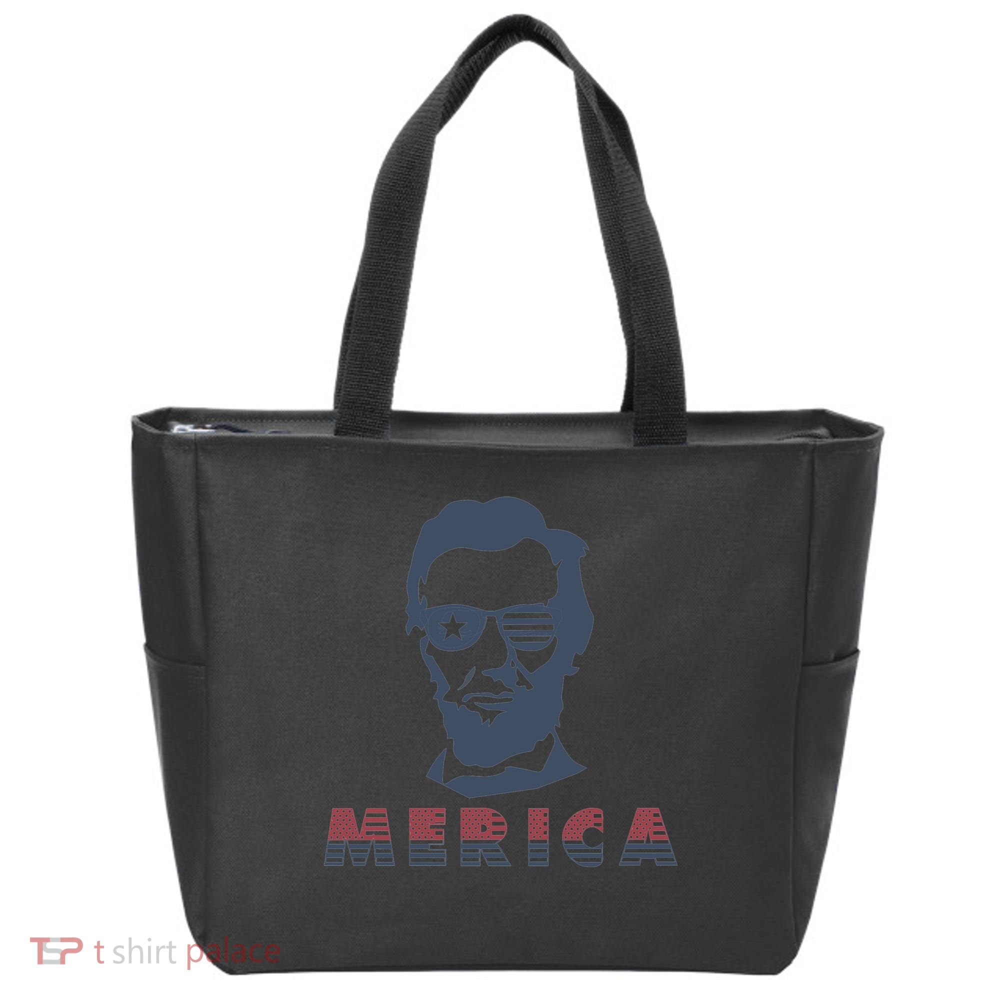 Merica Abe Lincoln Tote Bag