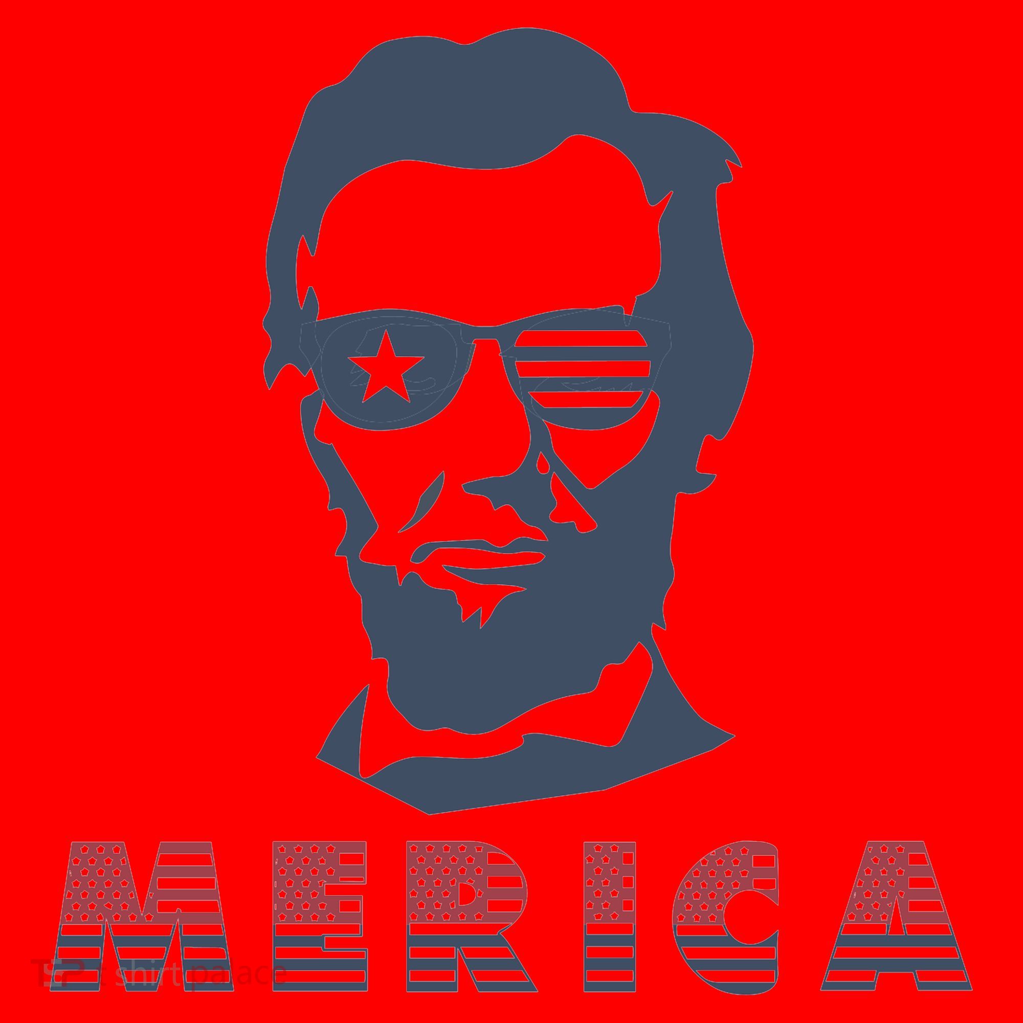 Merica Abe Lincoln Santa Hat