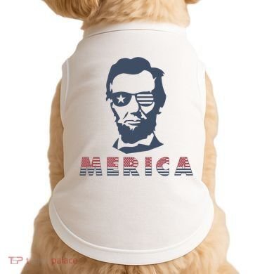 Merica Abe Lincoln Doggie Tank