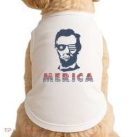 Merica Abe Lincoln Doggie Tank thumb 0