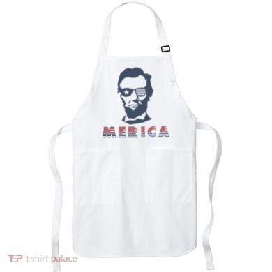 Merica Abe Lincoln Apron