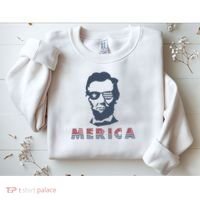 Merica Abe Lincoln Sweatshirt thumb 2