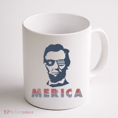 Merica Abe Lincoln Coffee Mug back