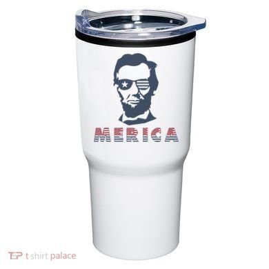 Merica Abe Lincoln Tumbler