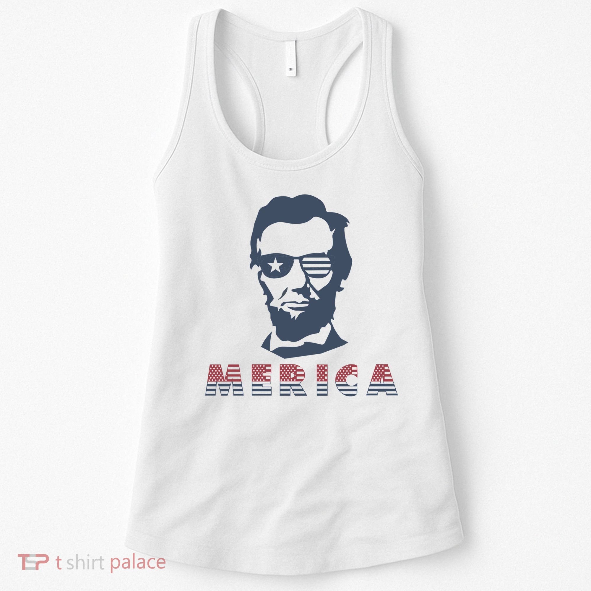 Merica Abe Lincoln Women's Tank Top