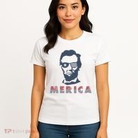 Merica Abe Lincoln Women's T-Shirt thumb 4