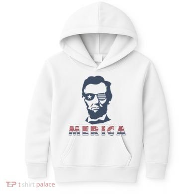 Merica Abe Lincoln Kids Hoodie