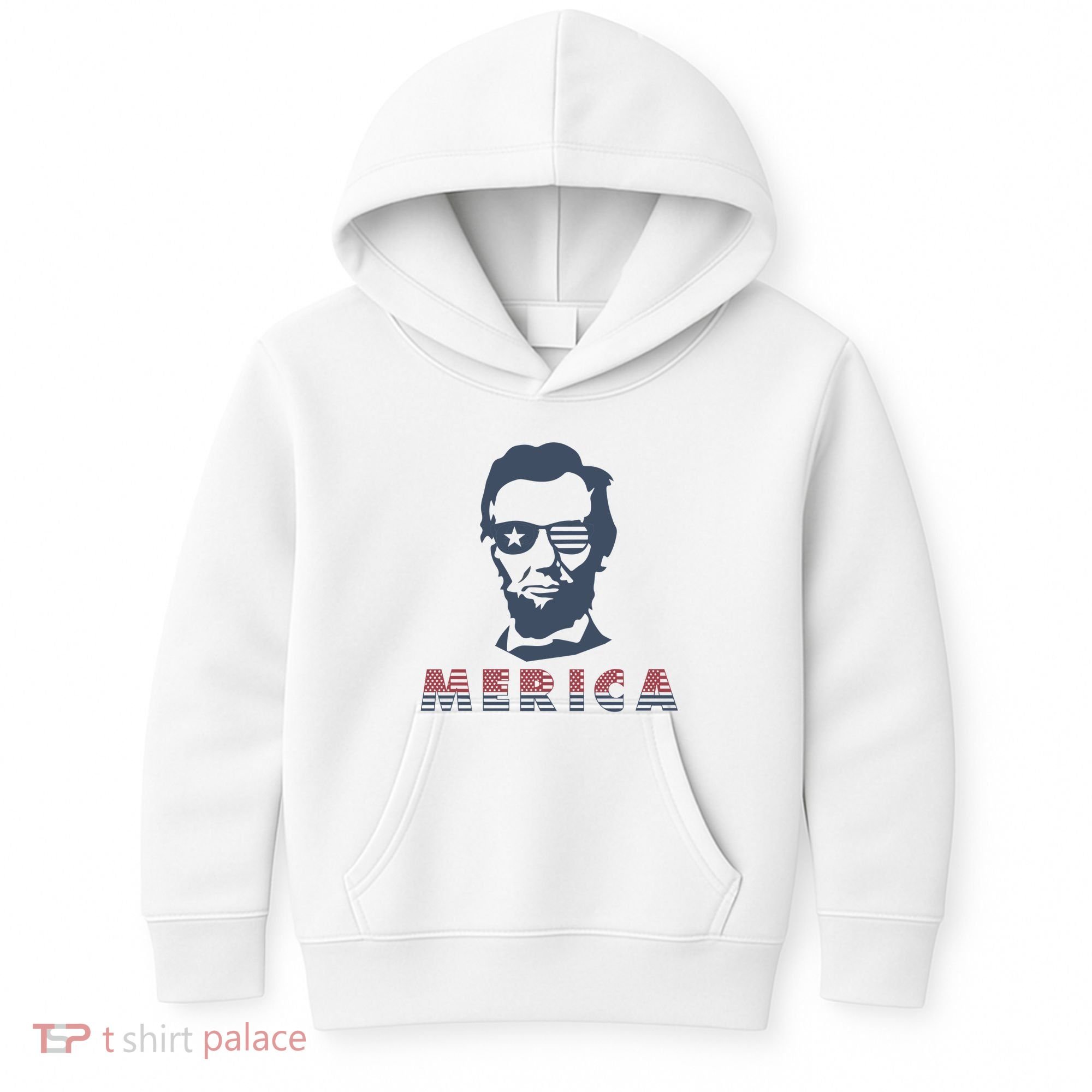 Merica Abe Lincoln Kids Hoodie
