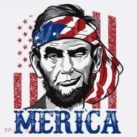 Merica Abraham Lincoln 4th Of July American Flag Women's Tank Top thumb 5