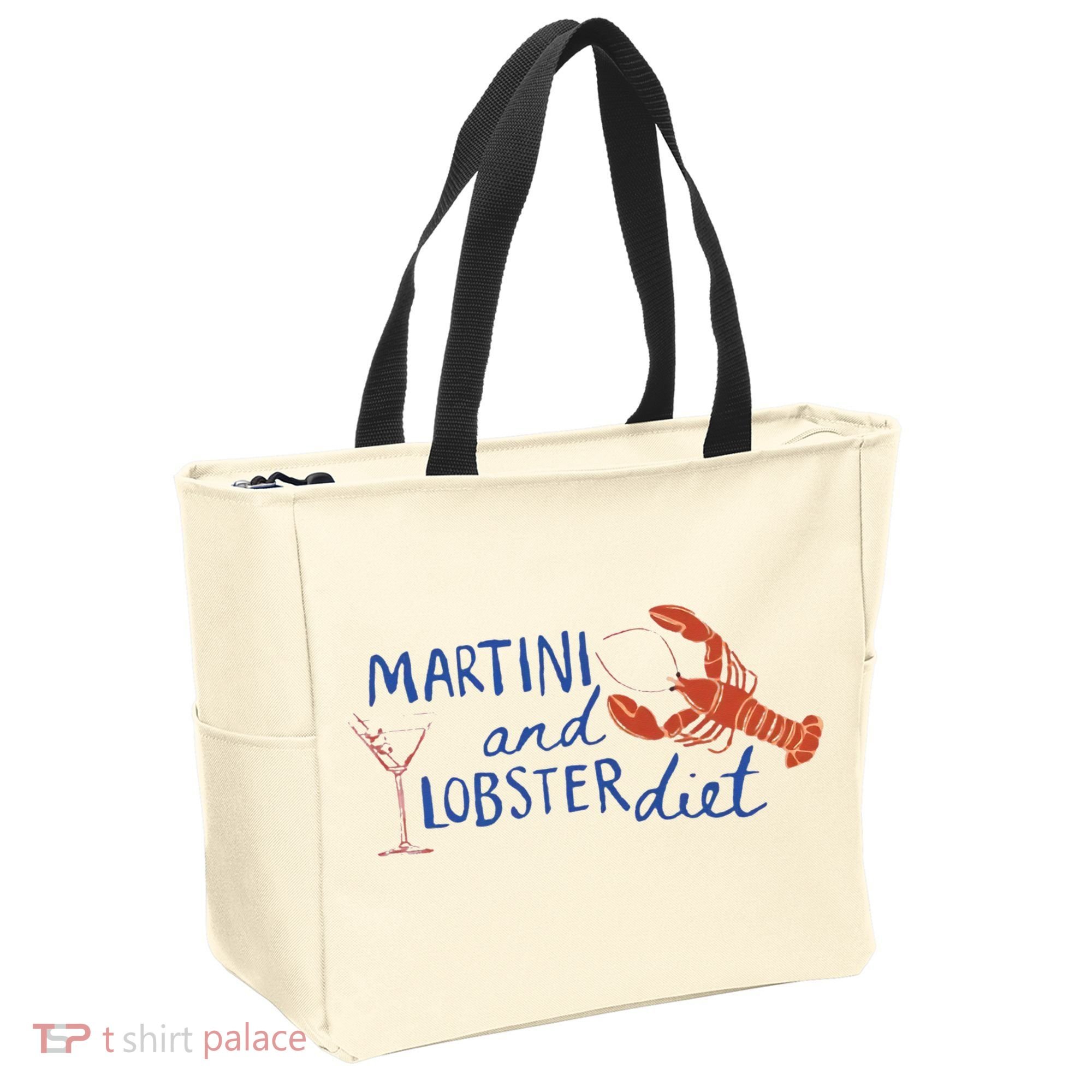 Martini And Lobster Diet Martini Aesthetic Fisherman Core Tote Bag
