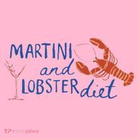 Martini And Lobster Diet Martini Aesthetic Fisherman Core Coaster thumb 2