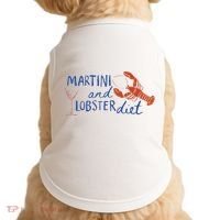Martini And Lobster Diet Martini Aesthetic Fisherman Core Doggie Tank thumb 0