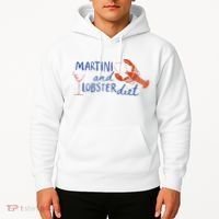 Martini And Lobster Diet Martini Aesthetic Fisherman Core Hoodie thumb 2