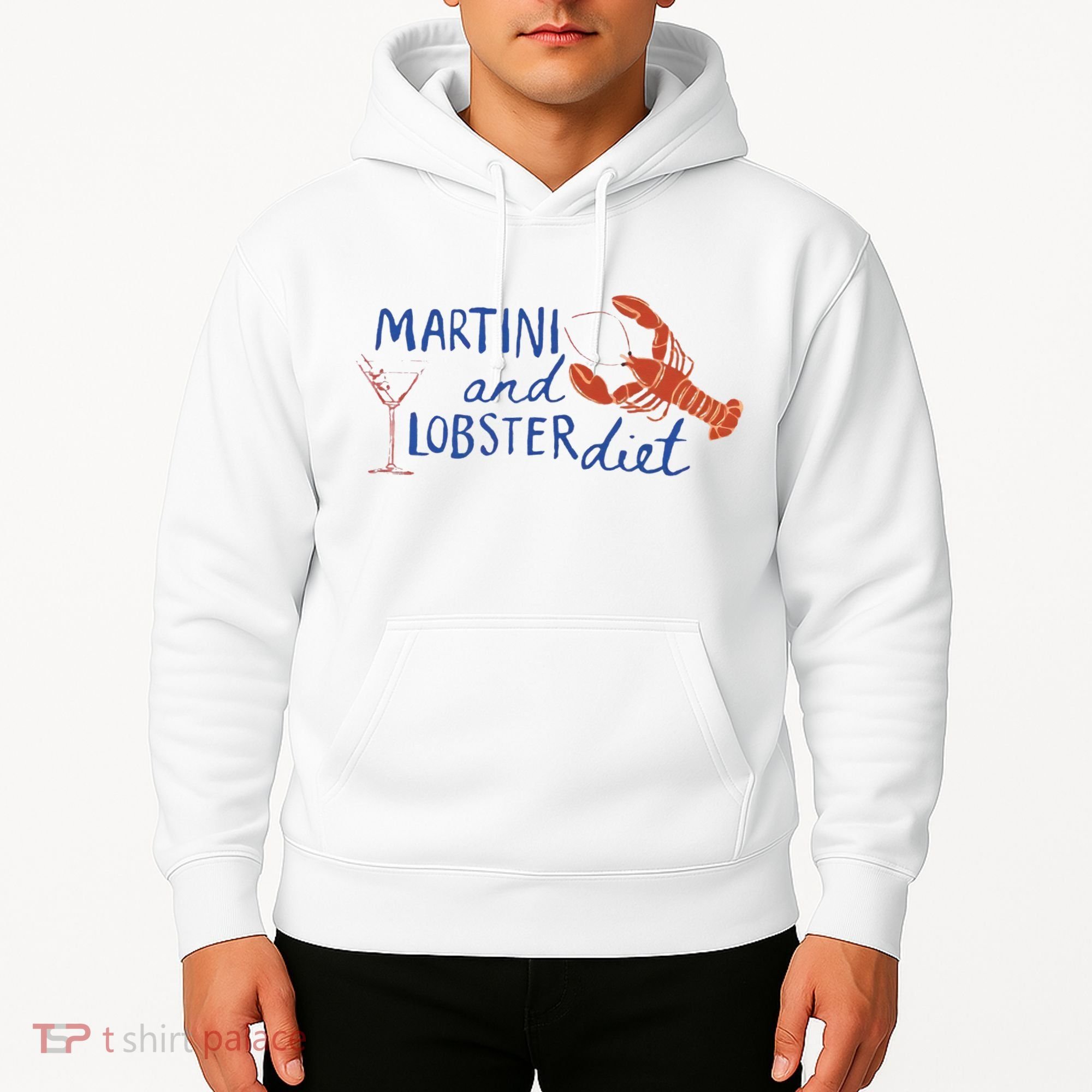 Martini And Lobster Diet Martini Aesthetic Fisherman Core Hoodie