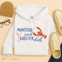 Martini And Lobster Diet Martini Aesthetic Fisherman Core Hoodie thumb 4
