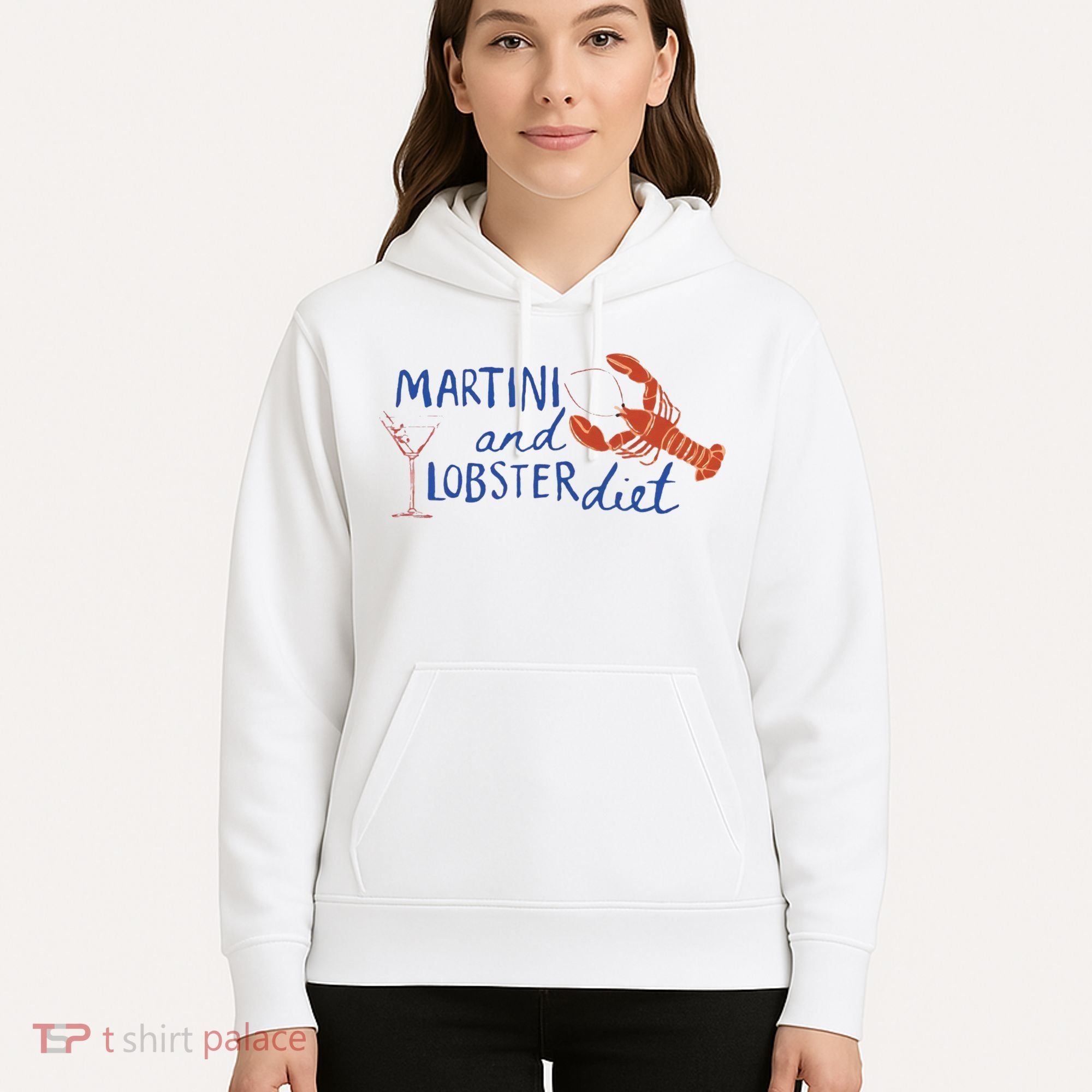 Martini And Lobster Diet Martini Aesthetic Fisherman Core Hoodie