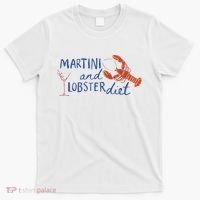 Martini And Lobster Diet Martini Aesthetic Fisherman Core T-Shirt thumb 0