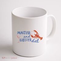 Martini And Lobster Diet Martini Aesthetic Fisherman Core Coffee Mug thumb 1