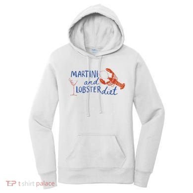 Martini And Lobster Diet Martini Aesthetic Fisherman Core Women's Hoodie