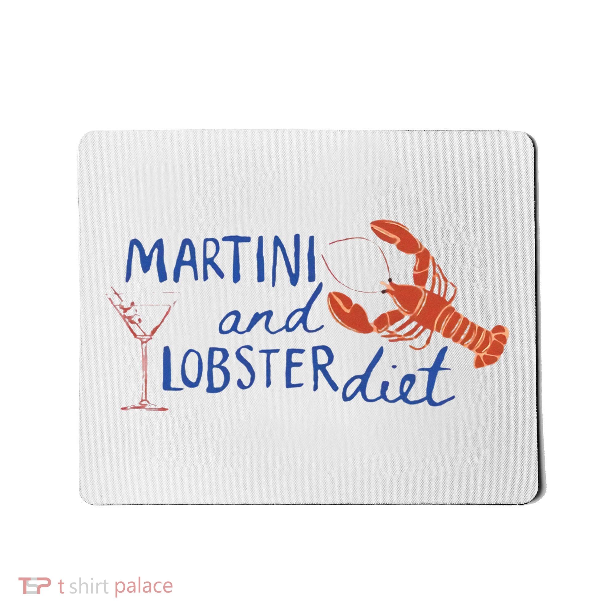 Martini And Lobster Diet Martini Aesthetic Fisherman Core Mousepad