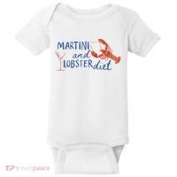 Martini And Lobster Diet Martini Aesthetic Fisherman Core Baby Bodysuit thumb 0
