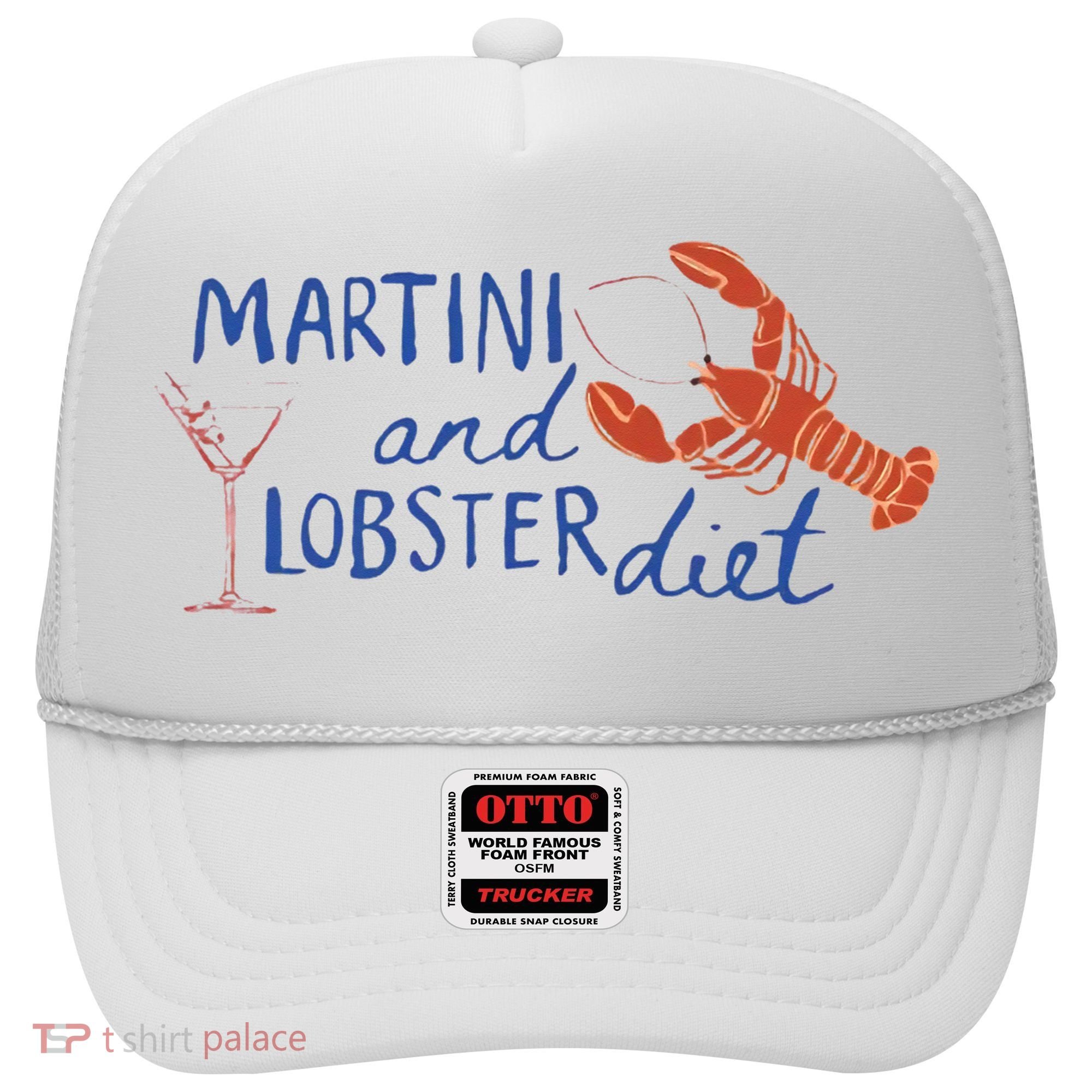 Martini And Lobster Diet Martini Aesthetic Fisherman Core Hat