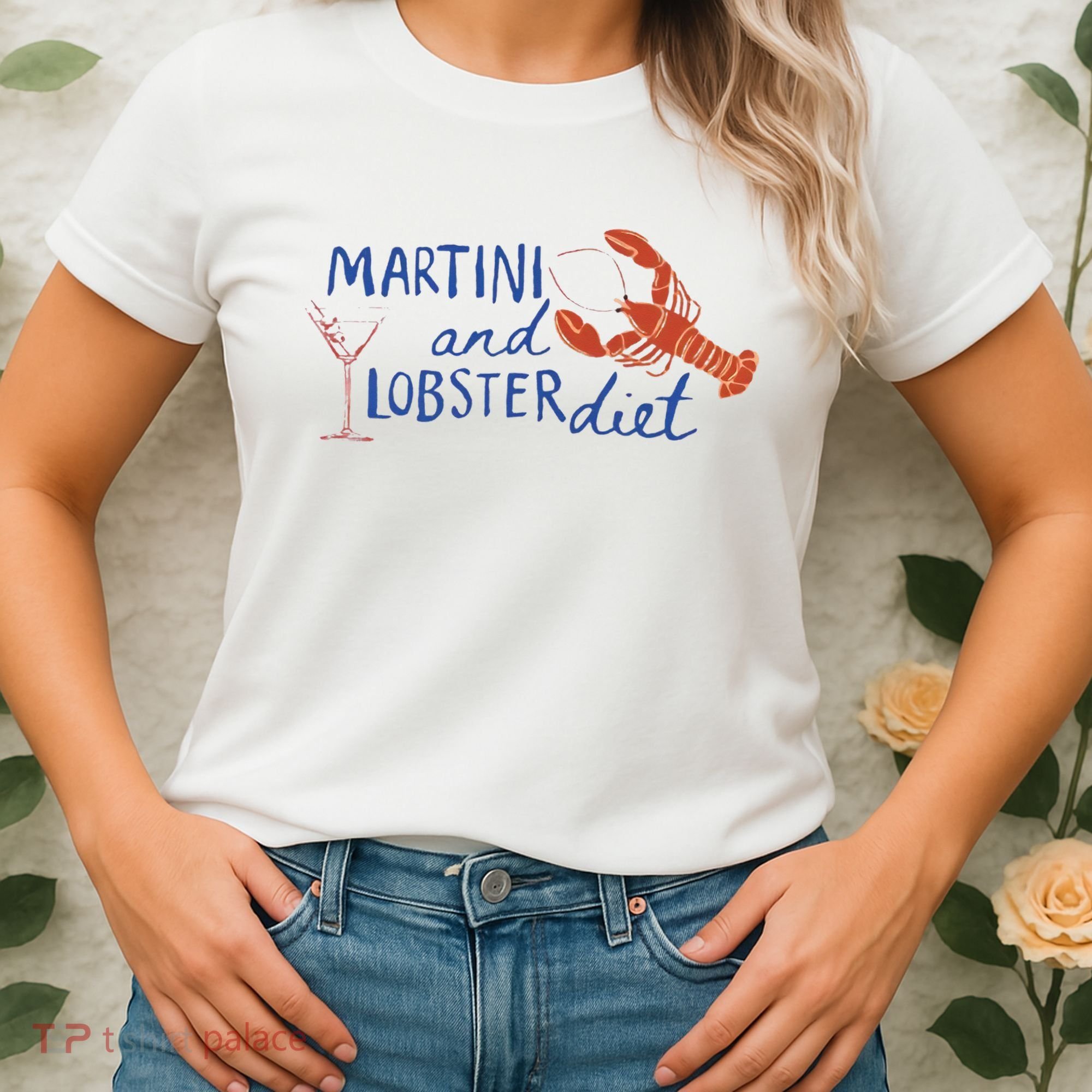 Martini And Lobster Diet Martini Aesthetic Fisherman Core Women's T-Shirt