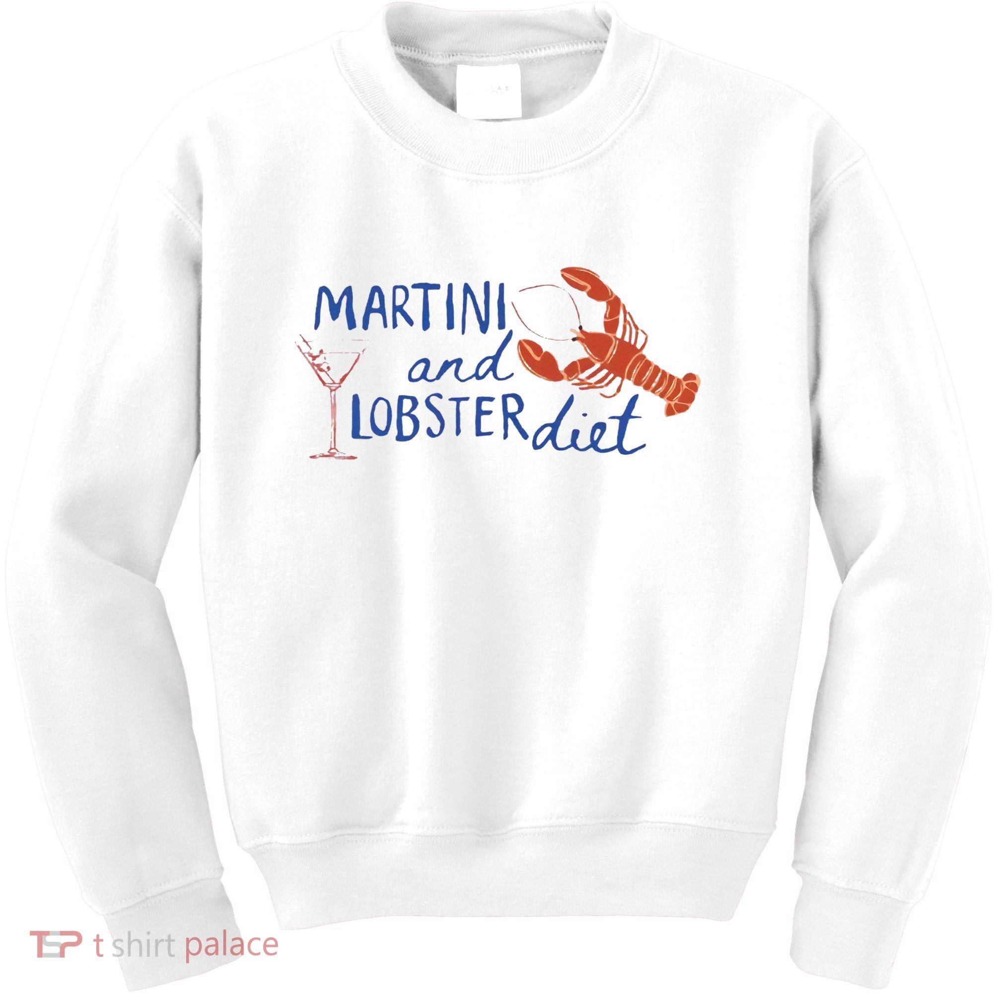 Martini And Lobster Diet Martini Aesthetic Fisherman Core Kids Sweatshirt
