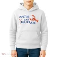 Martini And Lobster Diet Martini Aesthetic Fisherman Core Kids Hoodie thumb 4