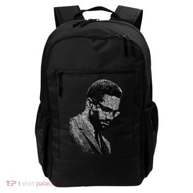 Malcolm X Black And White Portrait Backpack