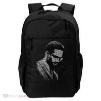 Malcolm X Black And White Portrait Backpack thumb 0