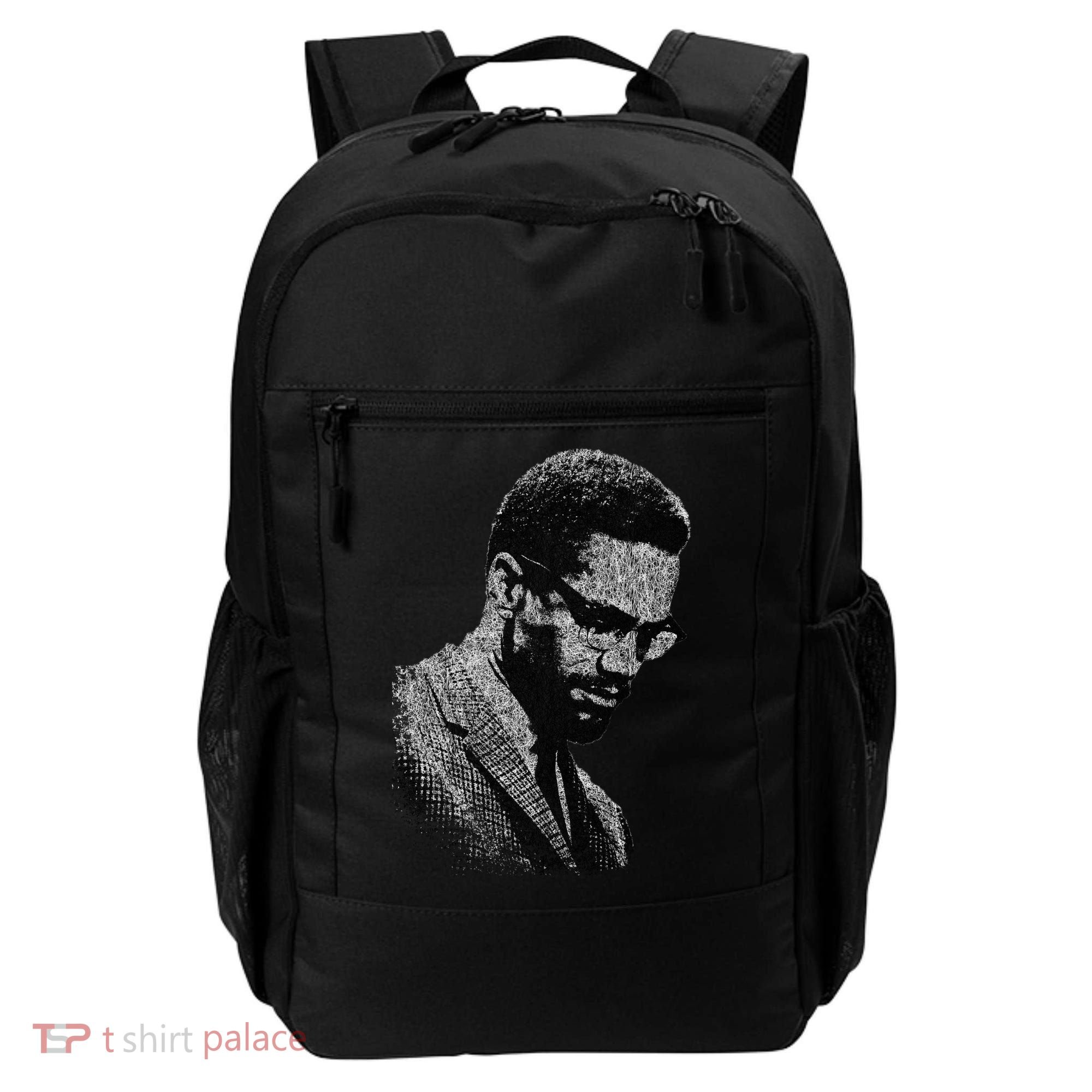 Malcolm X Black And White Portrait Backpack