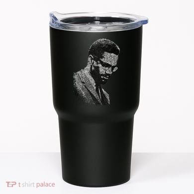 Malcolm X Black And White Portrait Tumbler