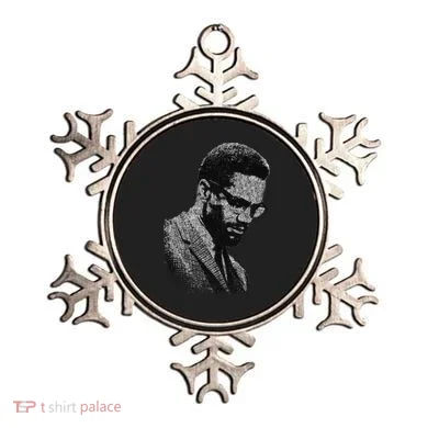Malcolm X Black And White Portrait Ornament