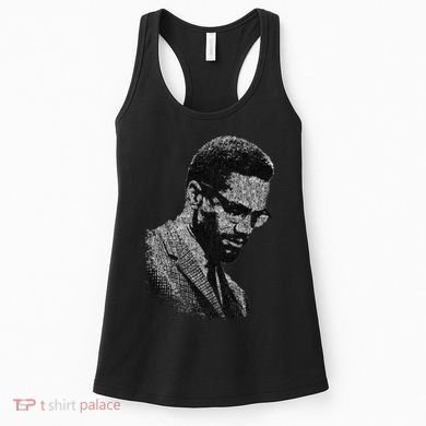 Malcolm X Black And White Portrait Women's Tank Top